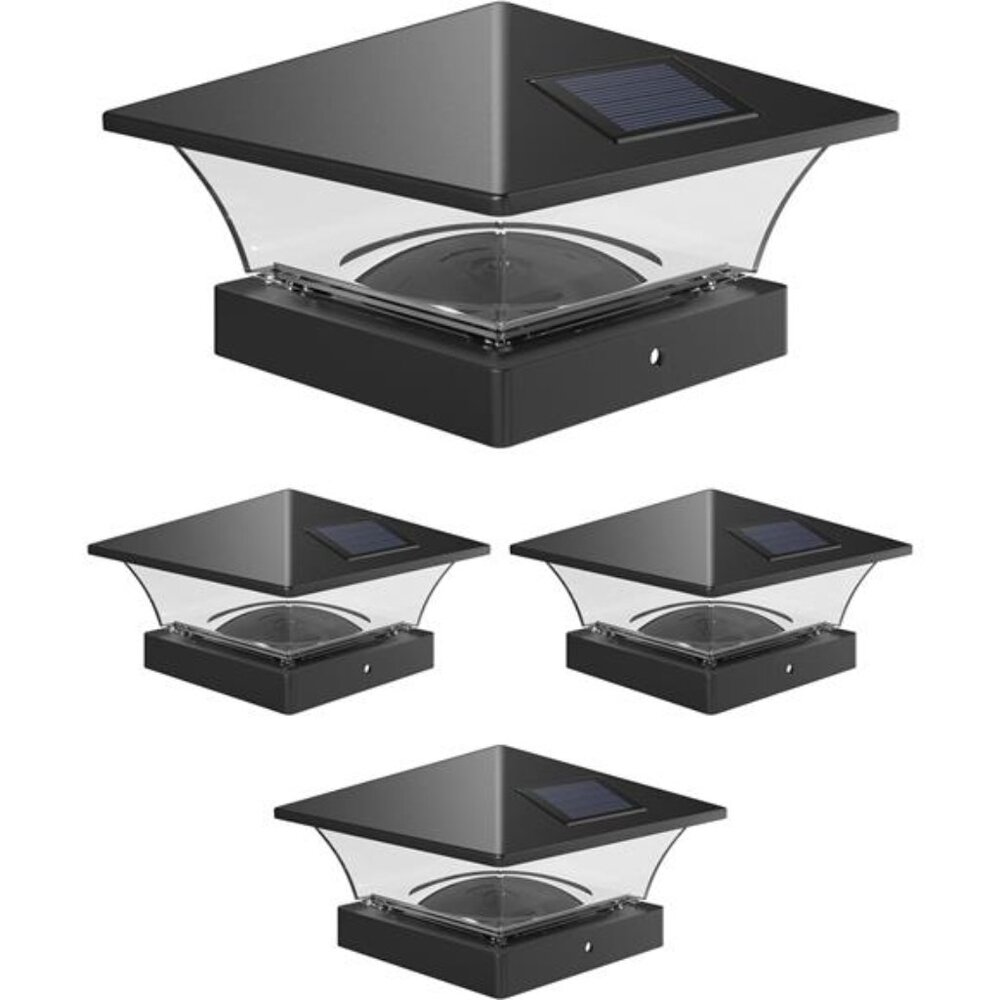 Lighting Classic Solar Outdoor Post Cap Lights - 4x4 5x5 6x6 - Bright LED Light